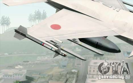 Mitsubishi F-2 White JASDF Skin для GTA San Andreas