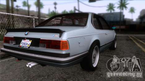 BMW M635 CSi 1984 Stock для GTA San Andreas