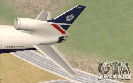Lookheed L-1011 British Airways для GTA San Andreas