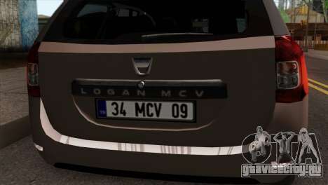 Dacia Logan MCV 2013 IVF для GTA San Andreas