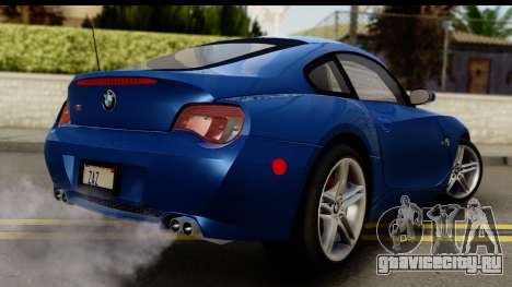 BMW Z4M Coupe 2008 для GTA San Andreas