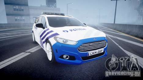 Ford Fusion Estate Belgian Police [ELS] Dog Unit для GTA 4