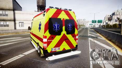 Mercedes-Benz Sprinter 311 cdi Belgian Ambulance для GTA 4