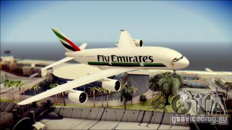 Airbus A380-800 Fly Emirates Airline для GTA San Andreas