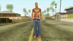Tupac Shakur Skin v3 для GTA San Andreas