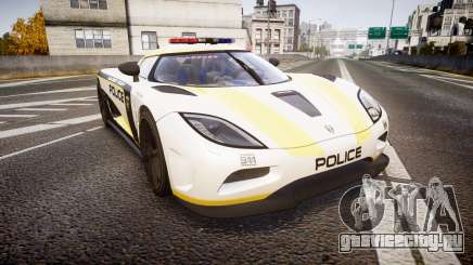 Koenigsegg Agera 2013 Police [EPM] v1.1 PJ1 для GTA 4