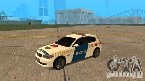 BMW 120i E87 Hungarian Police для GTA San Andreas