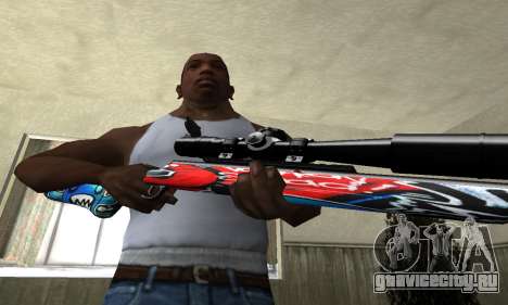 Red Shark Sniper Rifle для GTA San Andreas