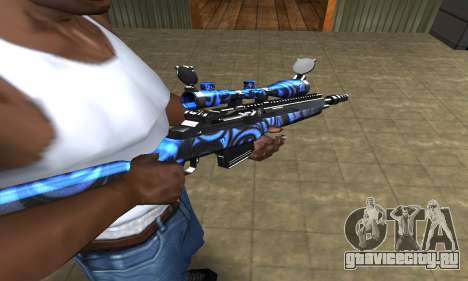 Blue Limers Sniper Rifle для GTA San Andreas