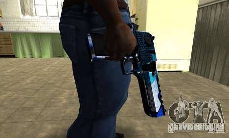 Blue Lines Deagle для GTA San Andreas