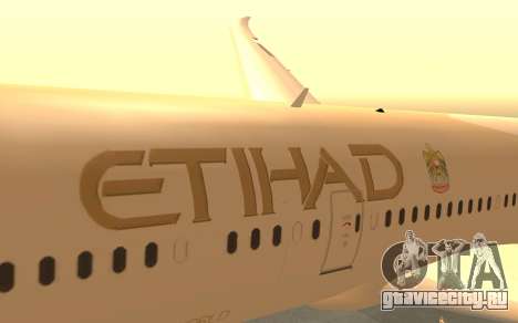 Boeing 787-9 Etihad Airways для GTA San Andreas