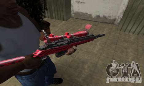Red Romb Sniper Rifle для GTA San Andreas