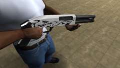 Mini White Shotgun для GTA San Andreas