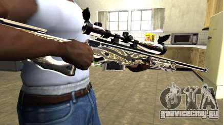 Gold Dragon Sniper Rifle для GTA San Andreas