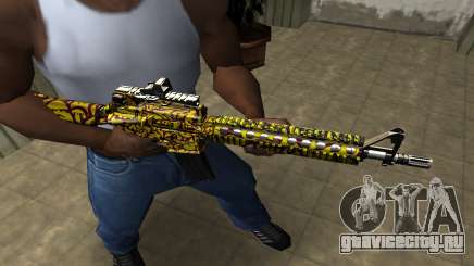 Yellow Jungle M4 для GTA San Andreas