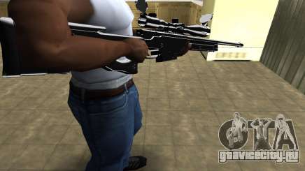 Full Black Sniper Rifle для GTA San Andreas