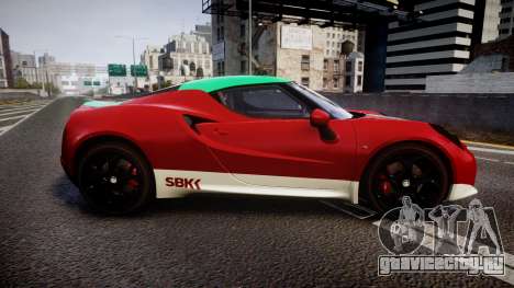 Alfa Romeo 4C 2014 SBK Safety Car для GTA 4