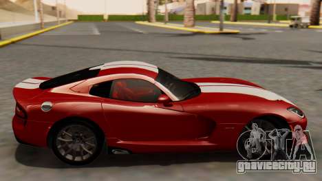 Dodge Viper SRT GTS 2013 HQLM (MQ PJ) для GTA San Andreas
