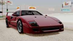Ferrari F40 1987 without Up Lights IVF для GTA San Andreas