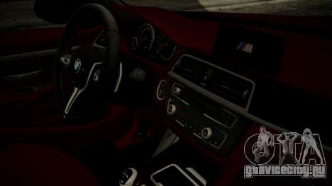 BMW M4 Coupe 2015 Walnut Wood для GTA San Andreas