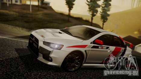 Mitsubishi Lancer Evolution X 2015 Final Edition для GTA San Andreas