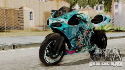 Bati Motorcycle Hatsune Miku Itasha для GTA San Andreas