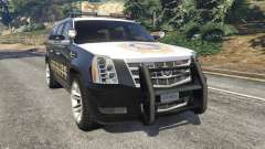 Cadillac Escalade ESV 2012 Police для GTA 5
