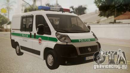 Fiat Ducato Lithuanian Police для GTA San Andreas