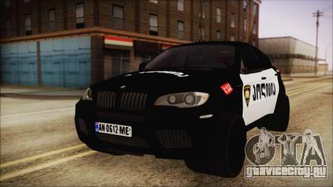 BMW X6 Georgia Police для GTA San Andreas