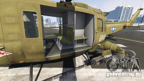 Bell UH-1D Iroquois Huey Gunship для GTA 5