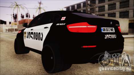 BMW X6 Georgia Police для GTA San Andreas