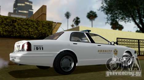 GTA 5 Vapid Stanier II Sheriff Cruiser IVF для GTA San Andreas