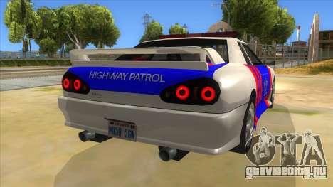 Elegy NR32 Police Edition White Highway для GTA San Andreas