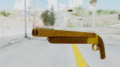 Double Barrel Shotgun Gold Tint (Lowriders CC) для GTA San Andreas