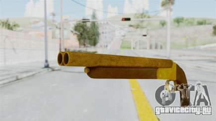 Double Barrel Shotgun Gold Tint (Lowriders CC) для GTA San Andreas