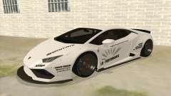 Lamborghini Huracan Liberty Walk белый для GTA San Andreas