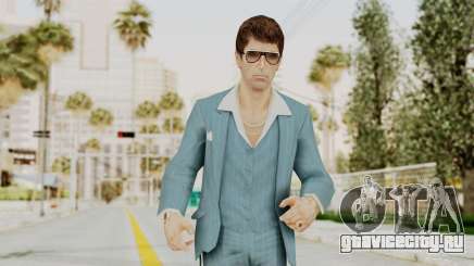 Scarface Tony Montana Suit v3 with Glasses для GTA San Andreas