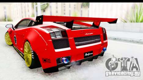 Lamborghini Gallardo Superleggera 2007 для GTA San Andreas