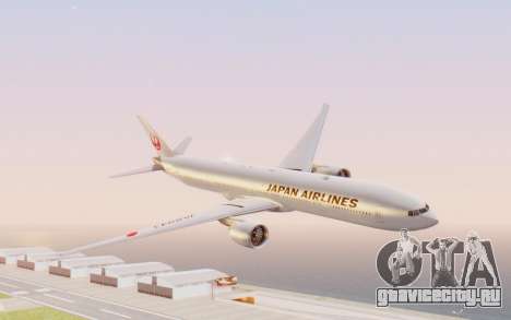 Boeing 777-300ER Japan Airlines v2 для GTA San Andreas