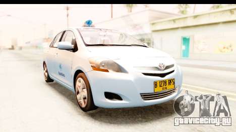 Toyota Vios 2008 Taxi Blue Bird для GTA San Andreas