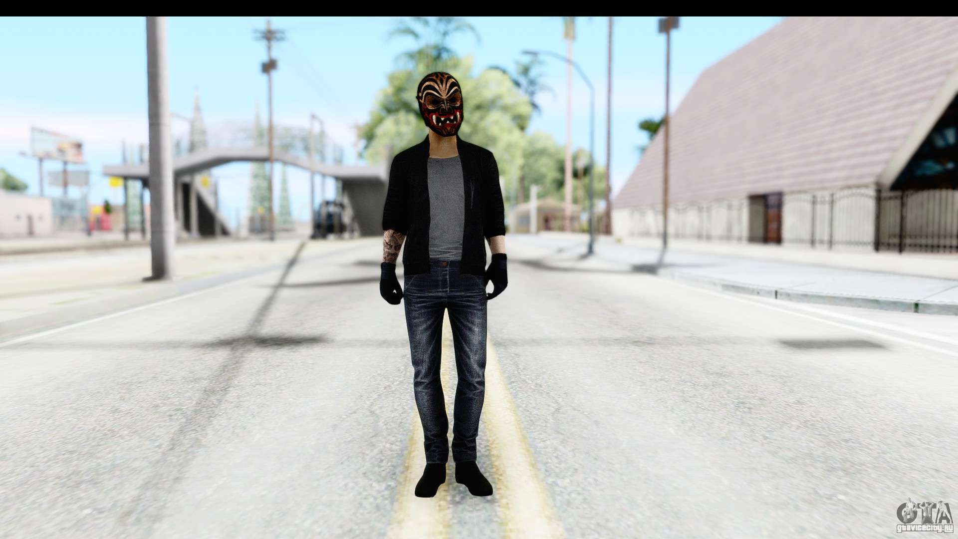 Payday 2 - Bodhi with Mask для GTA San Andreas. 