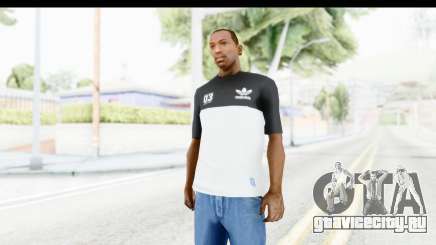 Adidas Black White T-Shirt для GTA San Andreas