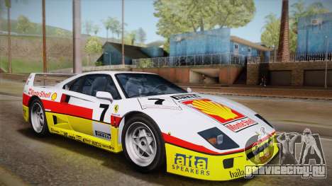 Ferrari F40 (US-Spec) 1989 HQLM для GTA San Andreas