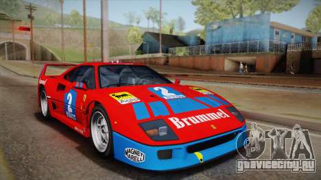 Ferrari F40 (US-Spec) 1989 HQLM для GTA San Andreas