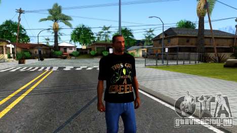 Black Beer T-Shirt для GTA San Andreas