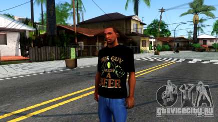 Black Beer T-Shirt для GTA San Andreas