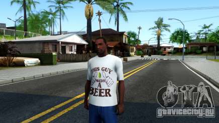 White Beer T-Shirt для GTA San Andreas