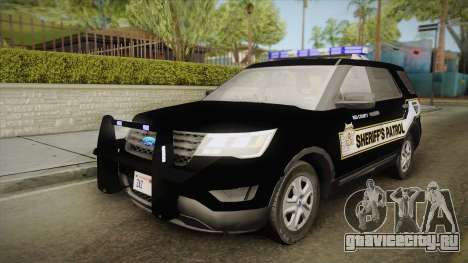 Ford Explorer 2016 Red County Sheriffs Office для GTA San Andreas