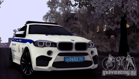 BMW X6M 2015 Russian Police для GTA San Andreas