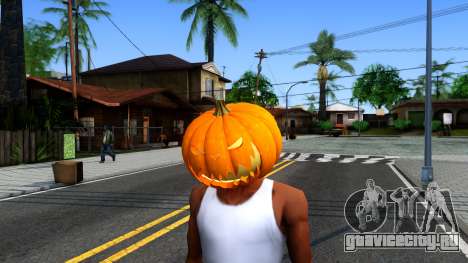 Pumpkin Mask Celebrating Halloween для GTA San Andreas
